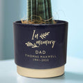 Personalised memorial indoor plant pot