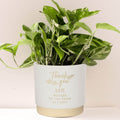Personalised mother of the groom indoor plant pot