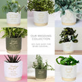 Personalised wedding date indoor plant pot