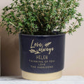 Personalised thinking of you indoor plant pot